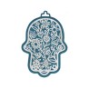 Yair Emanuel Wall Hamsa Overlay of Cutout Flora... | Hamsas by Emanuel