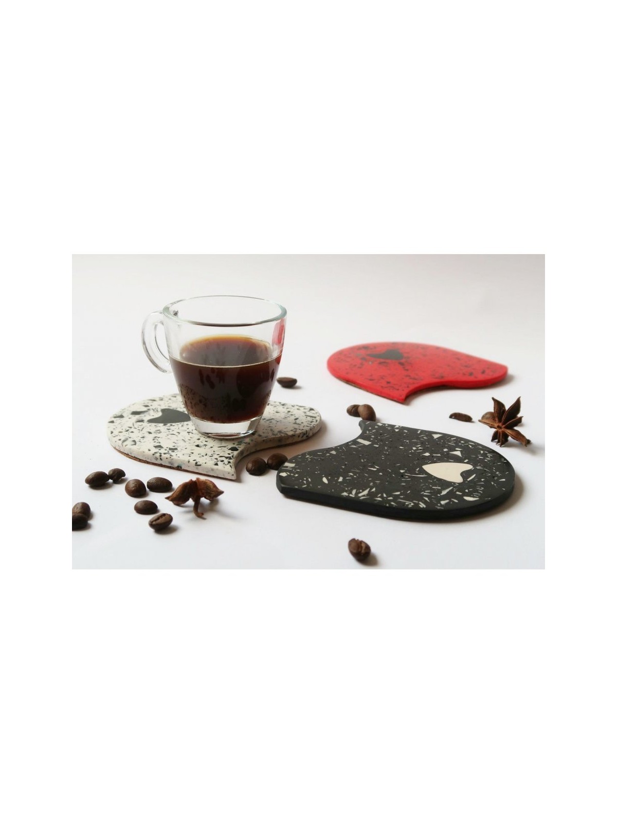 Graciela Noemi Handcrafted Pair of Coasters Ter... | Table Decorations