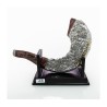 Rams Horn Replica on Stand Silver Plated with Gold Tint... | Figurines