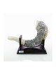 Rams Horn Replica on Stand Silver Plated with Gold Tint... | Figurines