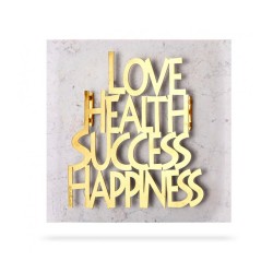 Dorit Judaica Wall Plaque with Gold Pla... | Floating Letters by Dorit