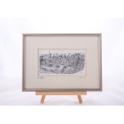YehuditsArt Sketch Print of Mount Zion Je... | Jewish Gift from Israel