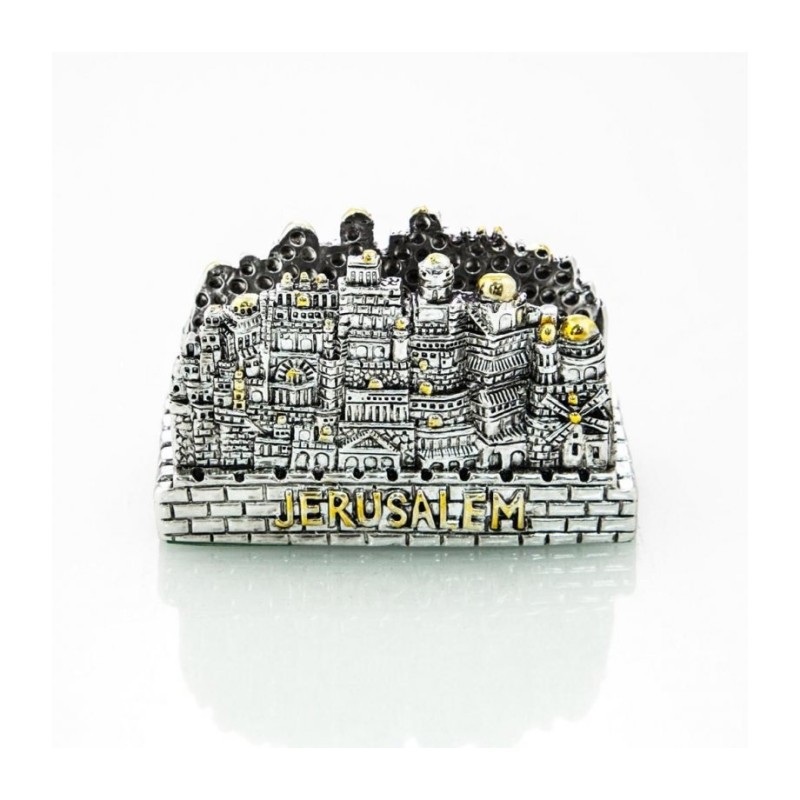 Business Card Holder Silver Plate with Gold Acc... | Table Decorations