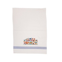 Yair Emanuel Netilat Yadayim Towel Embroidered ... | Towels by Emanuel