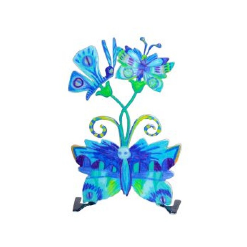 Yair Emanuel Standing Small Table Sculpture Blu... | Table Decorations