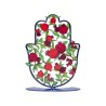 Yair Emanuel Hamsa Sculpture on Stand Red Pomeg... | Table Decorations