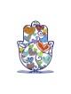 Yair Emanuel Small Hamsa Sculpture on Stand Col... | Table Decorations