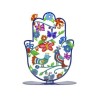 Yair Emanuel Large Hand Painted Hamsa on base %... | Table Decorations