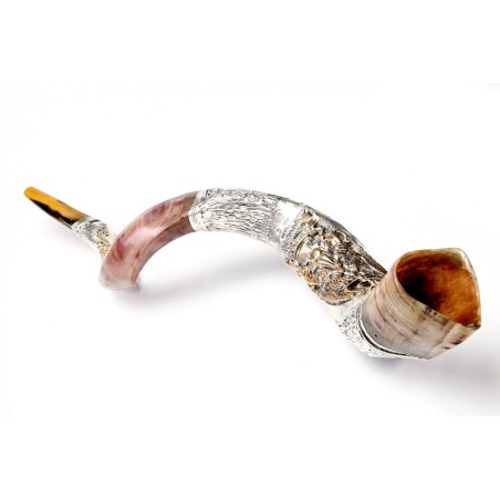 Decorative Sterling Silver Yemenite Shofa... | Sterling Silver Shofars