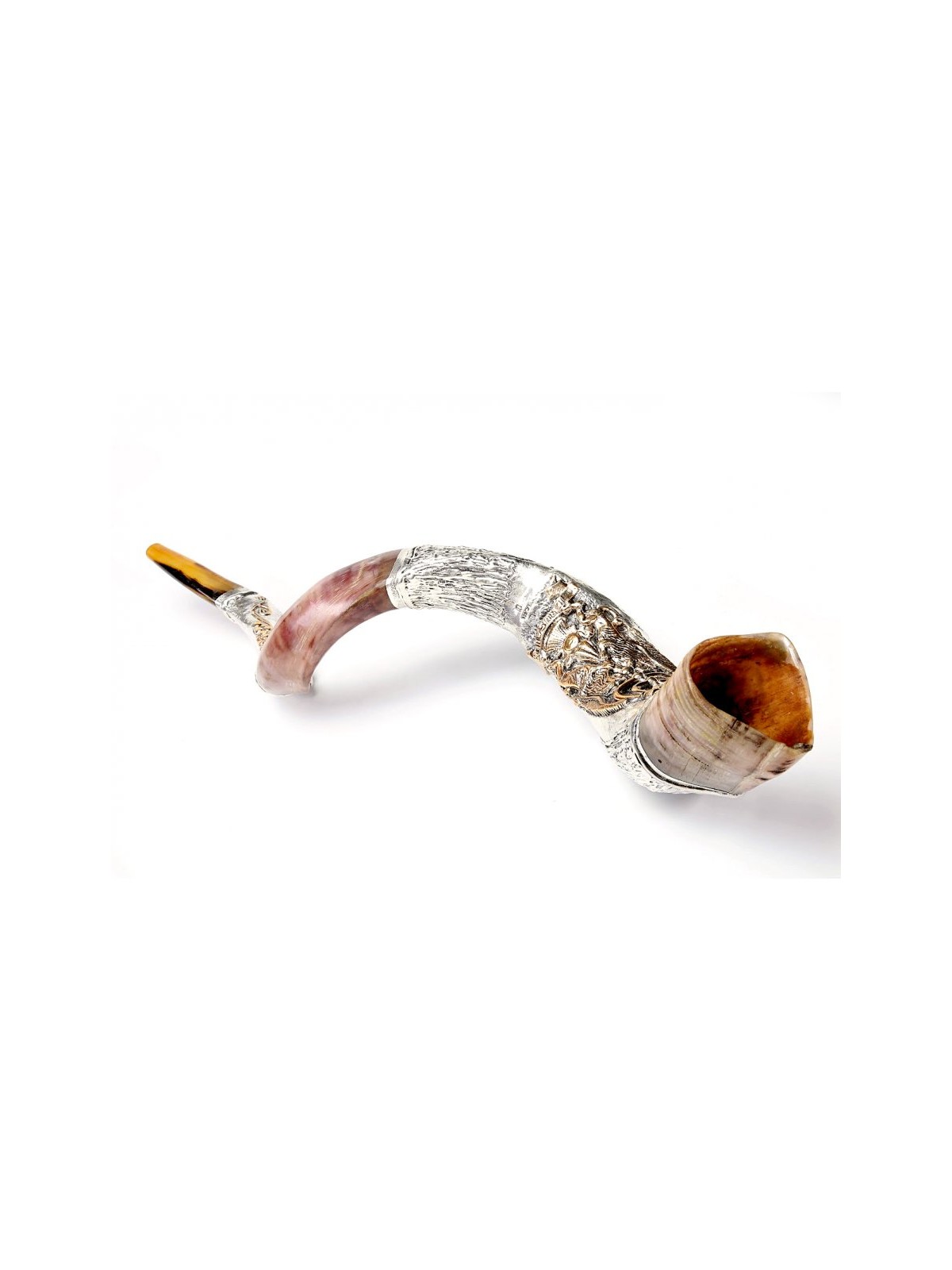 Decorative Sterling Silver Yemenite Shofa... | Sterling Silver Shofars