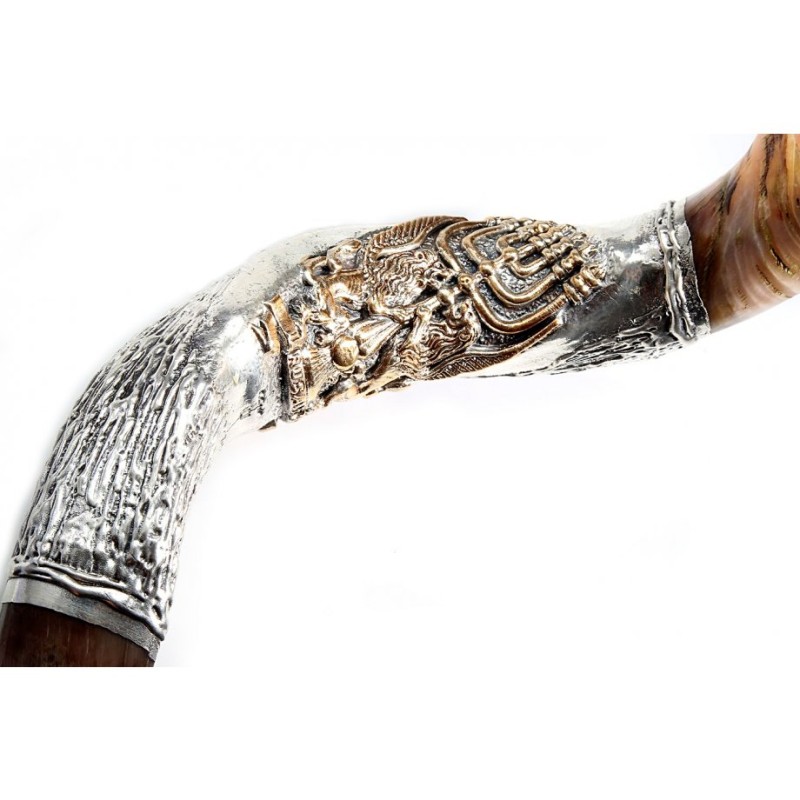 Decorative Sterling Silver Yemenite Shofa... | Sterling Silver Shofars