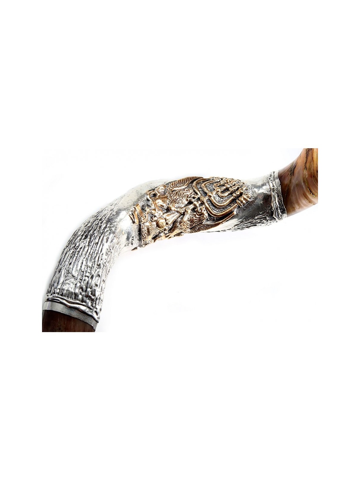 Decorative Sterling Silver Yemenite Shofa... | Sterling Silver Shofars