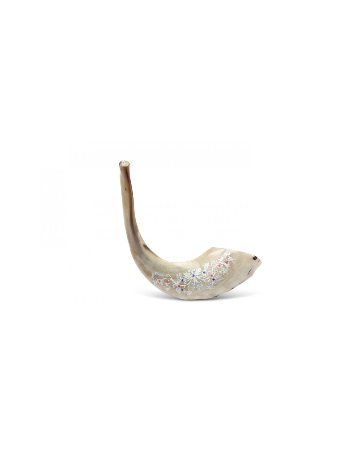 Decorated Hand Painted Rams Horn Shofar Decorat... | Decorated Shofars
