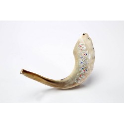 Decorated Hand Painted Rams Horn Shofar Decorat... | Decorated Shofars