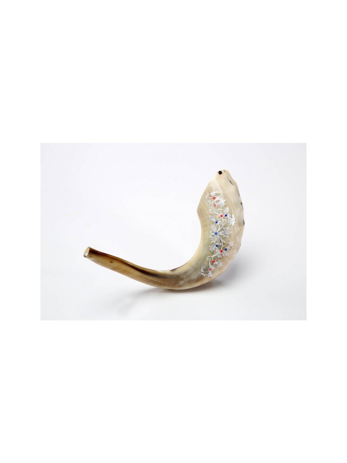 Decorated Hand Painted Rams Horn Shofar Decorat... | Decorated Shofars