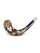 Hand Painted in Israel on a Rams Horn Shofar ... | Rosh Hashanah Gifts