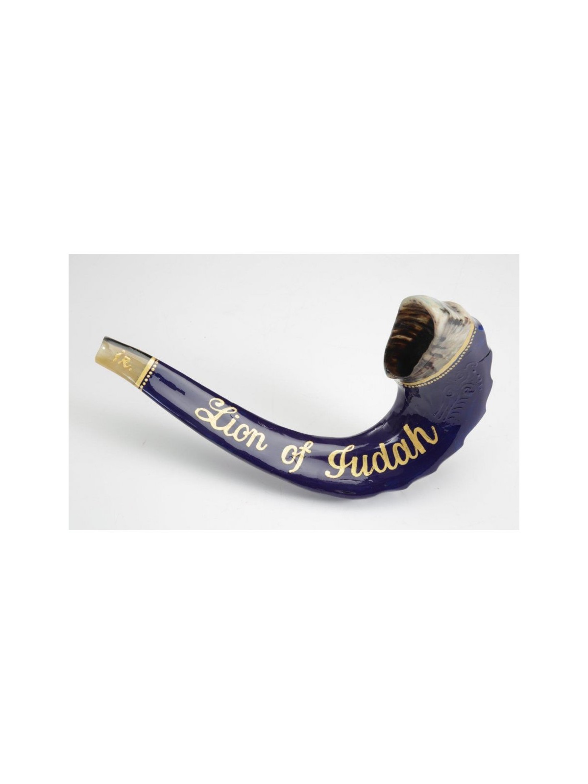 Hand Painted in Israel on a Rams Horn Shofar ... | Rosh Hashanah Gifts