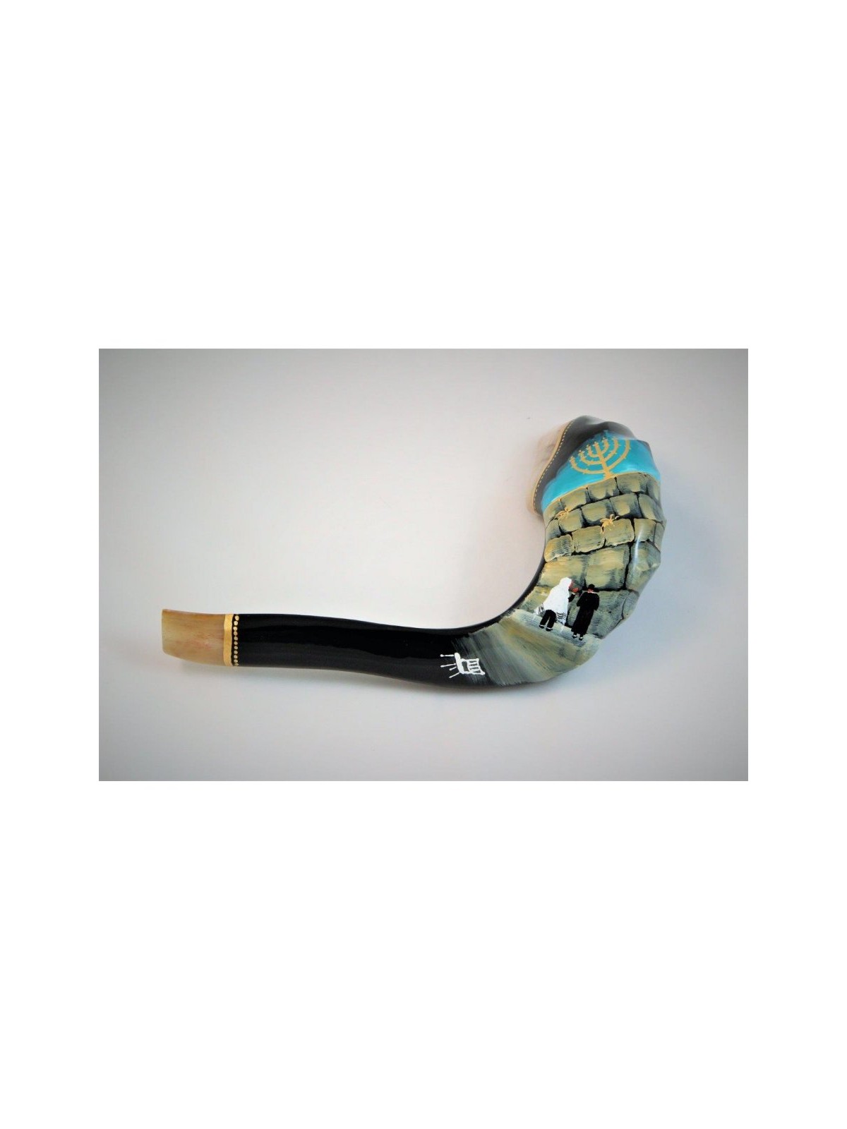 Decorated Hand Painted Rams Horn Shofar Western... | Decorated Shofars
