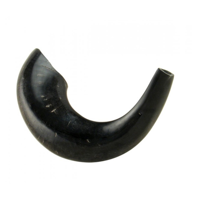 Medium Rams Horn Shofar with Dark Shades %96 Po... | Rams Horn Shofars