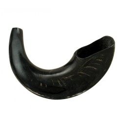 Medium Rams Horn Shofar with Dark Shades %96 Po... | Rams Horn Shofars