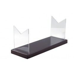 Support Shofar Base en bois Côtés pliants en acrylique %96 Fo... | Supports de Shofar