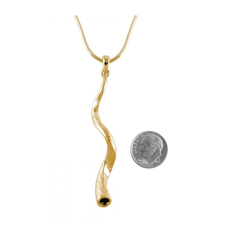 Gold Yemenite Shofar Necklace Pendant R... | Shofar Bags & accessories