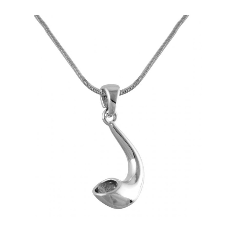 Silver Rams Horn Shofar Necklace Pendan... | Shofar Bags & accessories