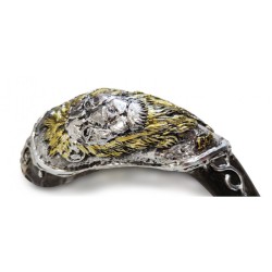 Decorative Rams Horn Shofar Gold and Silv... | Sterling Silver Shofars