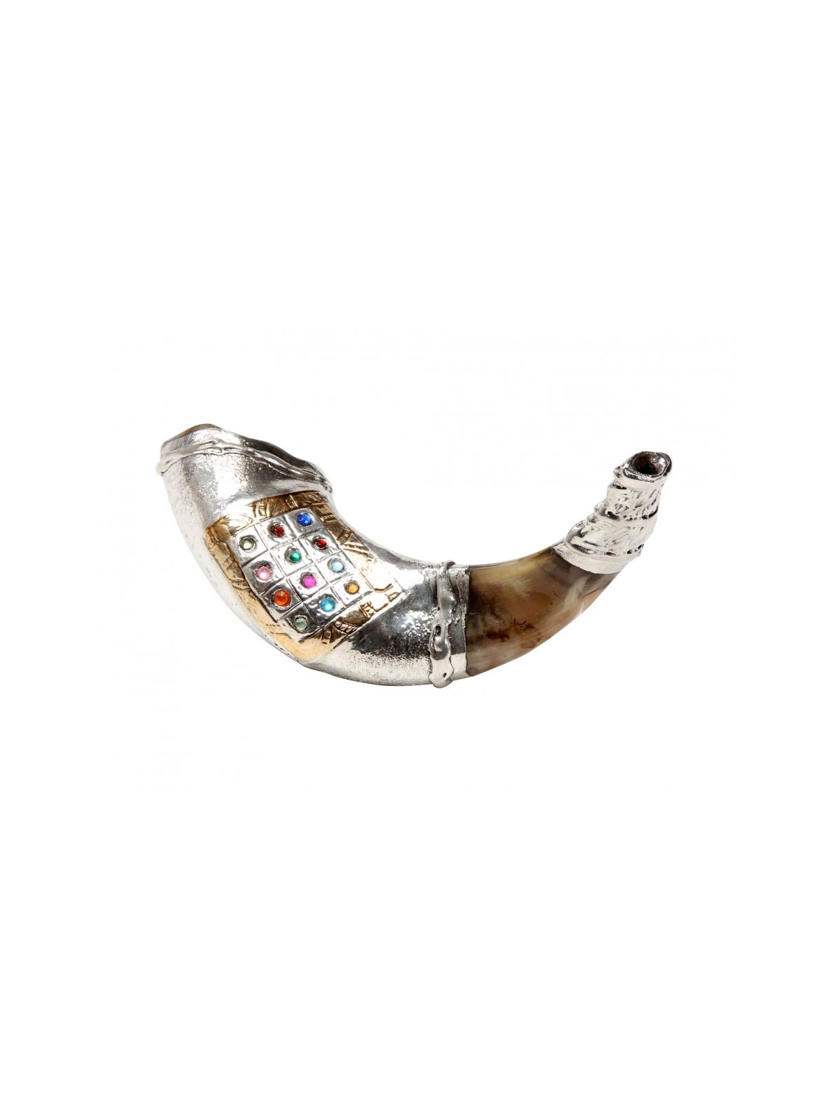 Sterling Silver Rams Horn Shofar Choshen ... | Sterling Silver Shofars