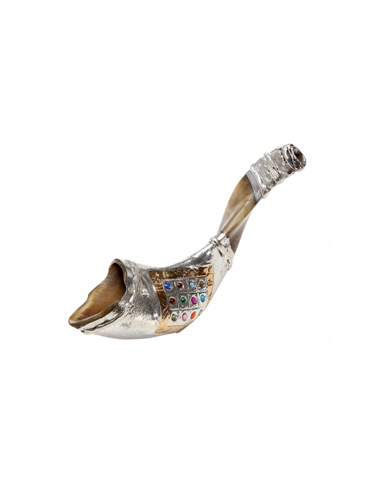 Sterling Silver Rams Horn Shofar Choshen ... | Sterling Silver Shofars