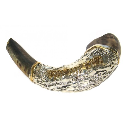 Sterling Silver plated Rams Horn Shofar w... | Sterling Silver Shofars