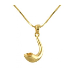 Rhodium Plated Pendant Necklace Shofar ... | Shofar Bags & accessories