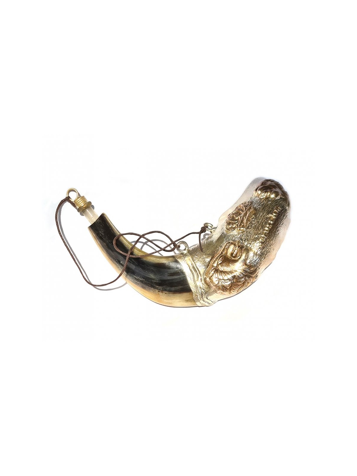 Rams Horn Shofar for Anointing Oil Lions ... | Sterling Silver Shofars