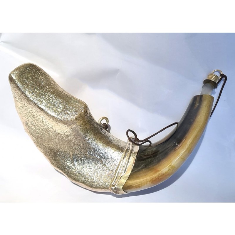 Rams Horn Shofar for Anointing Oil Lions ... | Sterling Silver Shofars
