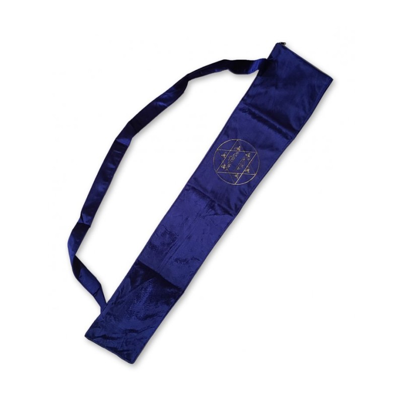 Yemenite Shofar Pouch Blue Velvet Gold ... | Shofar Bags & accessories