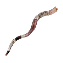 Lion of Judah with Crown Silver Decorated... | Sterling Silver Shofars