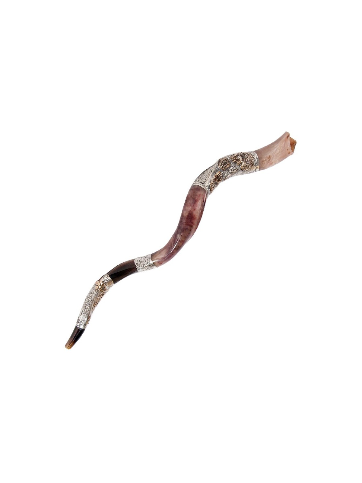 Lion of Judah with Crown Silver Decorated... | Sterling Silver Shofars