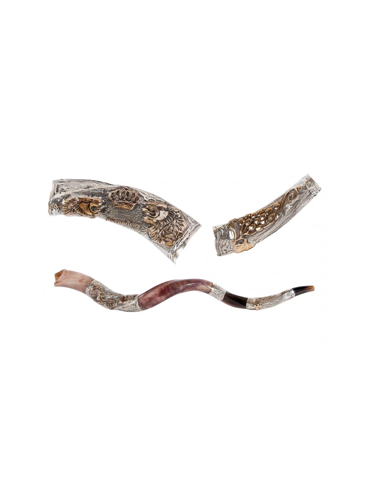 Lion of Judah with Crown Silver Decorated... | Sterling Silver Shofars