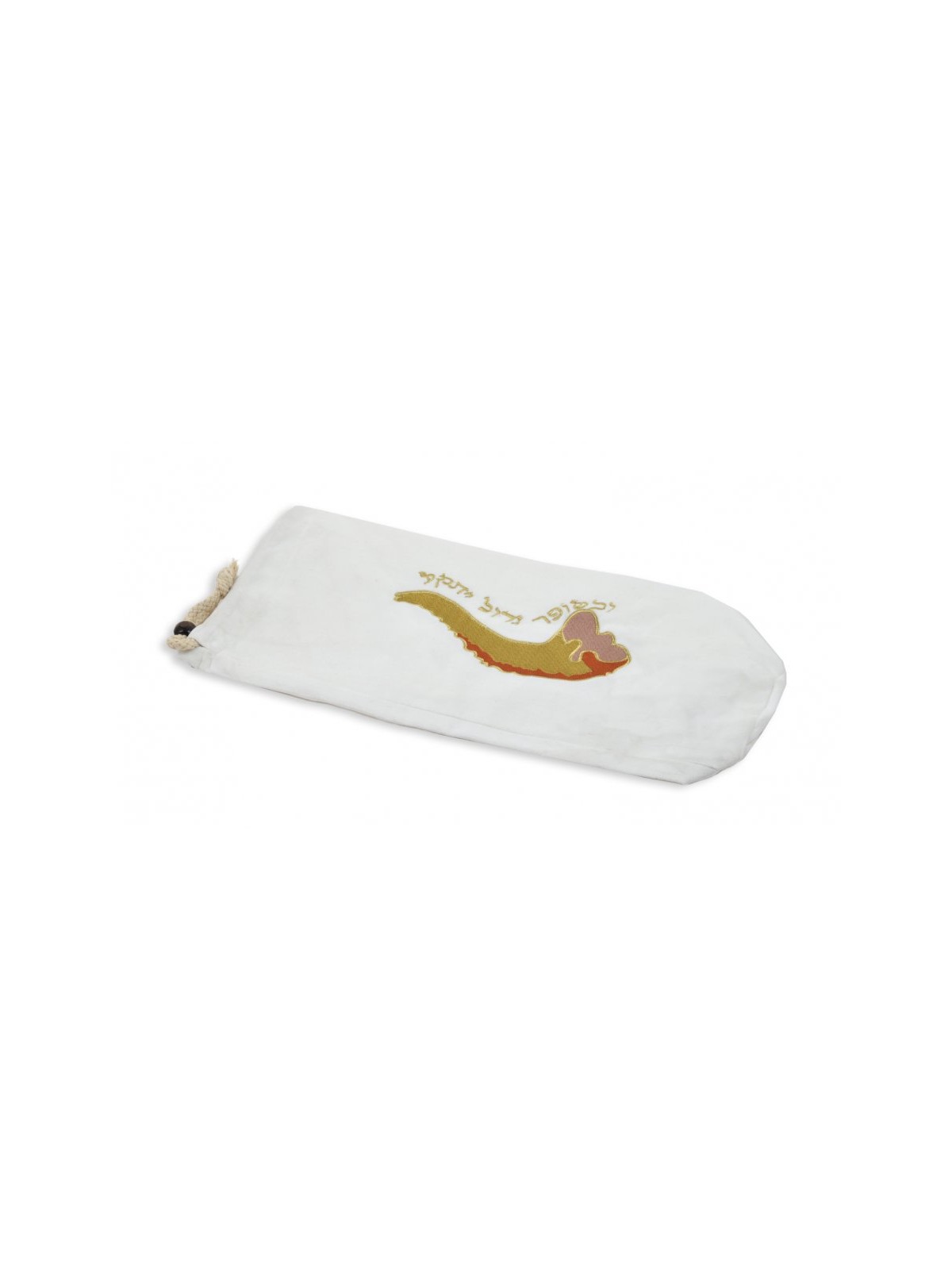 White Velvet Shofar Bag for Rams Horn G... | Shofar Bags & accessories