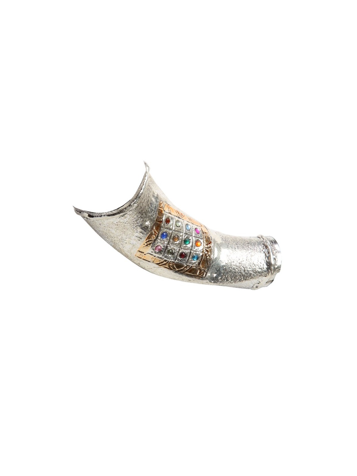 Decorative Yemenite Shofar Sterling Silve... | Sterling Silver Shofars