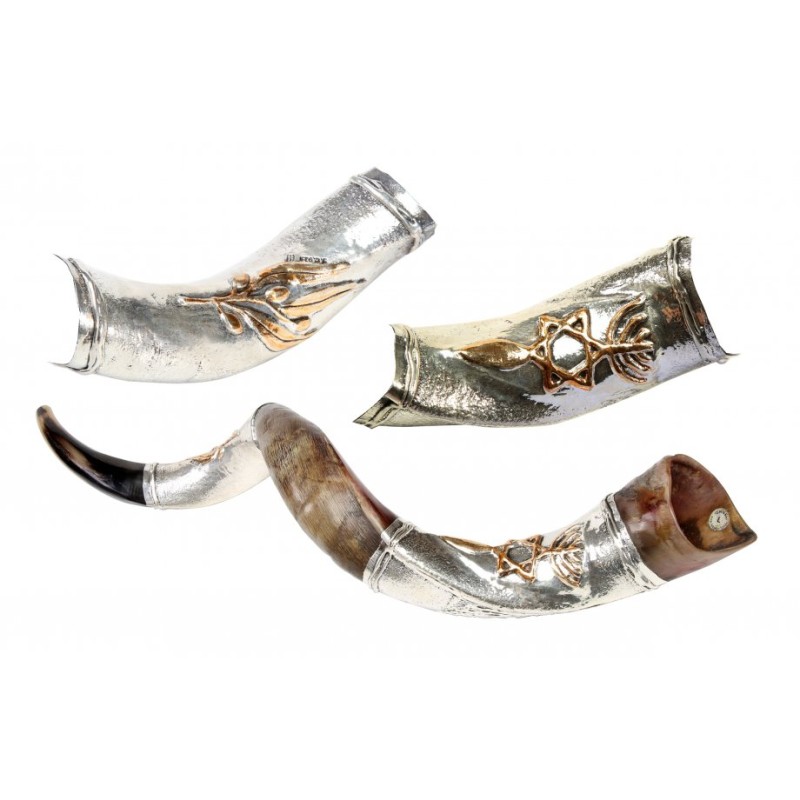 Temple Menorah Star of David Silver Yemen... | Sterling Silver Shofars