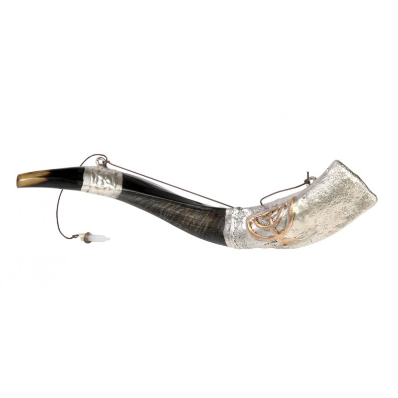 Anointing Sterling Silver Yemenite Shofar... | Sterling Silver Shofars