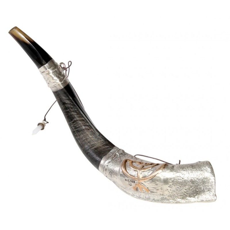 Anointing Sterling Silver Yemenite Shofar... | Sterling Silver Shofars