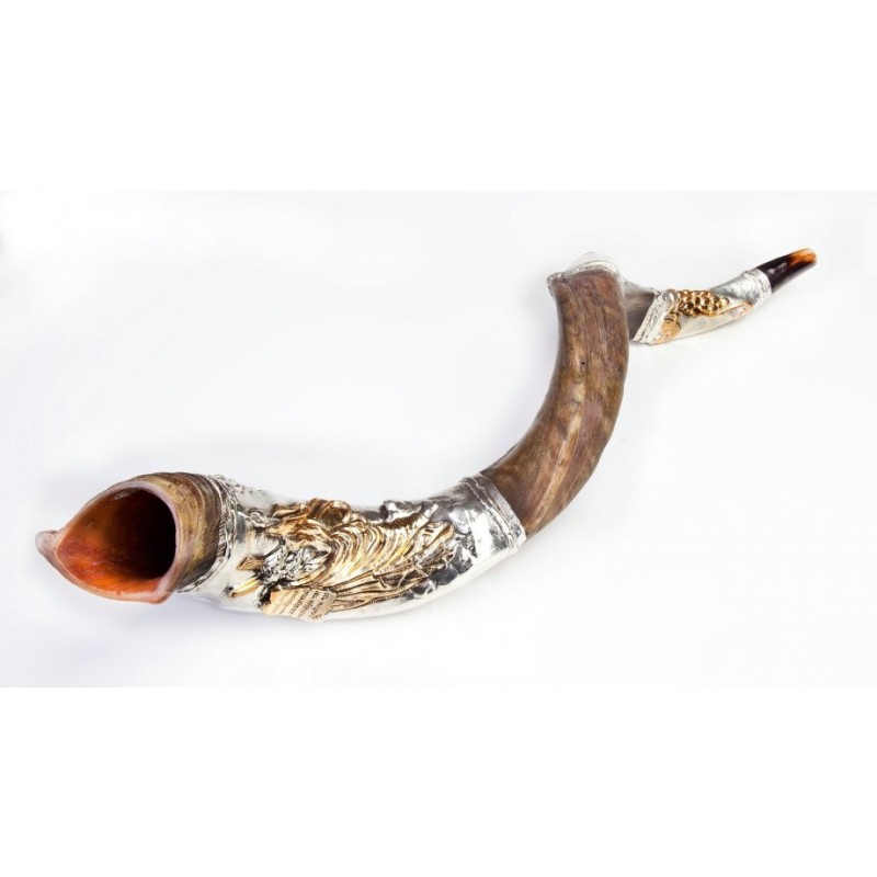 Yemenite Shofar Decorative Silver Plate M... | Sterling Silver Shofars