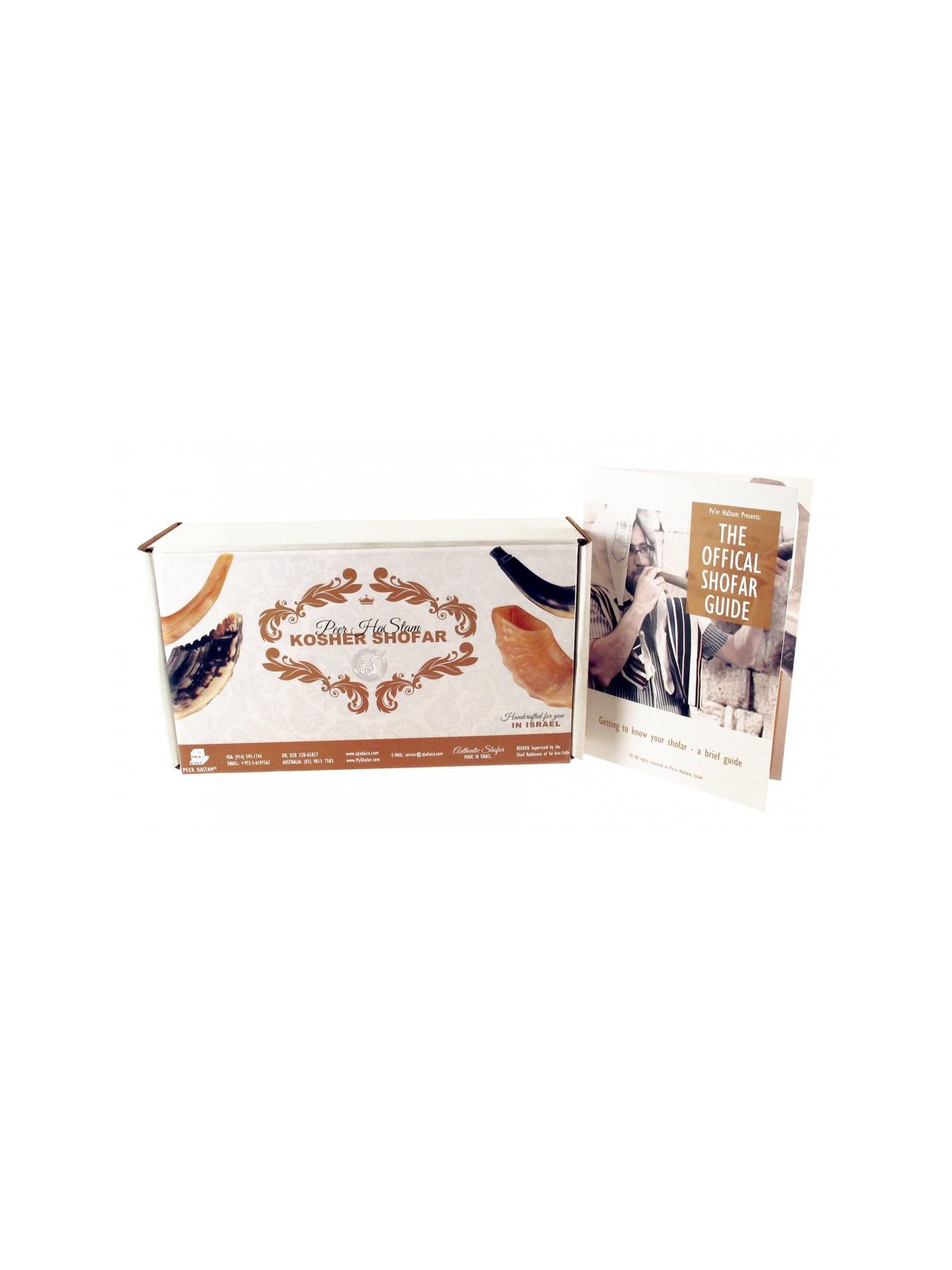 Polished Black Rams Horn Shofar with Bag and Cl... | Rams Horn Shofars