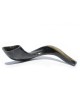 Shofar en corne de bélier noir poli avec sac et cl... | Shofars en corne de bélier