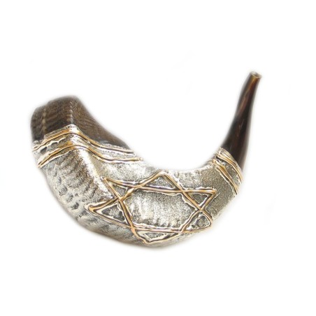 Silver and Gold Plated Shofar | Sterling Silver Shofars