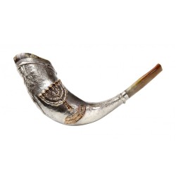 Sterling Silver Rams Horn Shofar Seven Br... | Sterling Silver Shofars