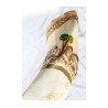 Jumbo Yemenite Hand Painted Shofar Jerusalem wit... | Yemenite Shofars