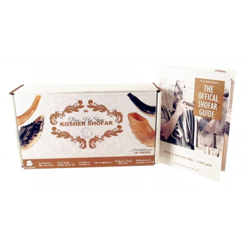 Natural Black Rams Horn Shofar with Bag and Cle... | Rams Horn Shofars